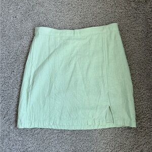 Abercrombie Mint Linen Skirt